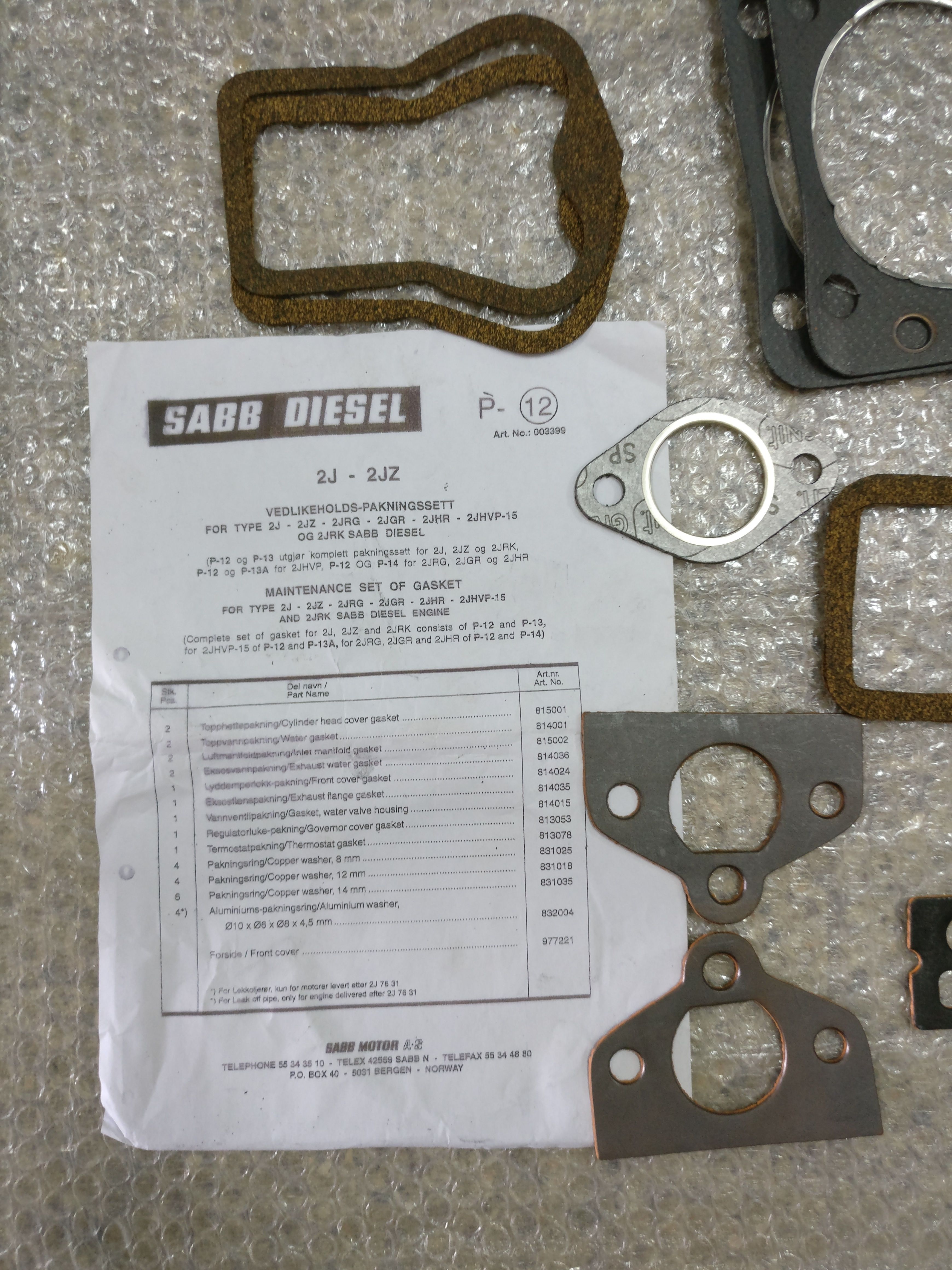 Complete Gasket Kit