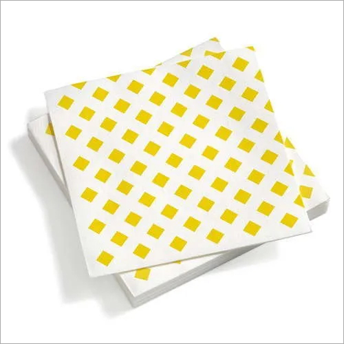 Printed Tissue Napkin - Paper, 33x33 mm | Versatile for Cleaning in Household, Commercial, and Event Applications