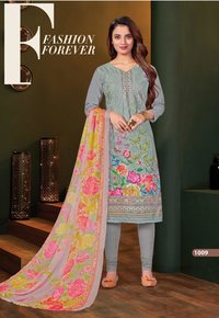 Pallavi Digital Premium Cotton With Full Jal Work Salwar Suits Catalog