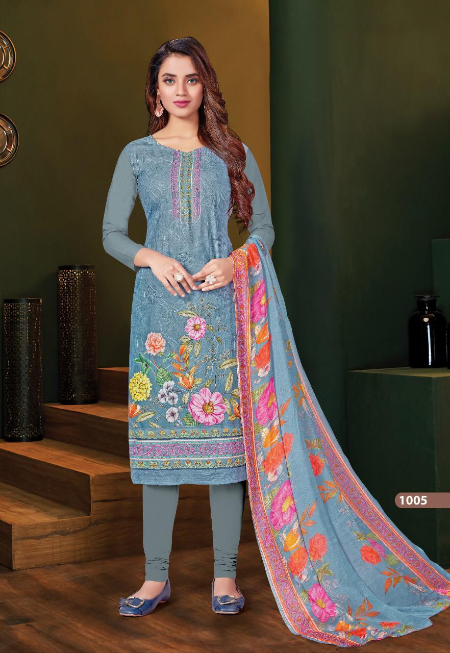Pallavi Digital Premium Cotton With Full Jal Work Salwar Suits Catalog
