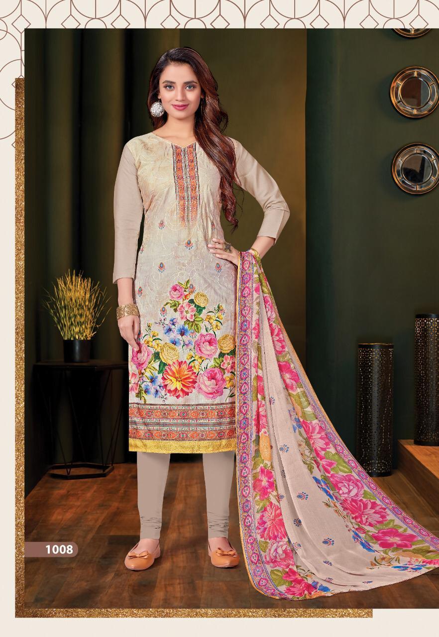 Pallavi Digital Premium Cotton With Full Jal Work Salwar Suits Catalog
