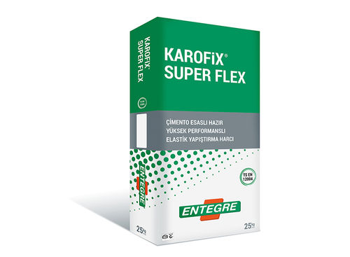 Cement-Based High Performance Elastic Adhesive Mortar Karofix Super Flex Holding Power: 1 Newtons Per Millimetre Squared (N/Mm2)