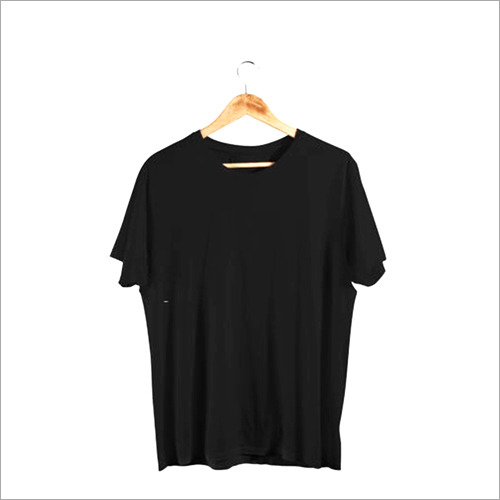 Black Solid T Shirt