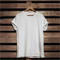 White Solid T Shirt