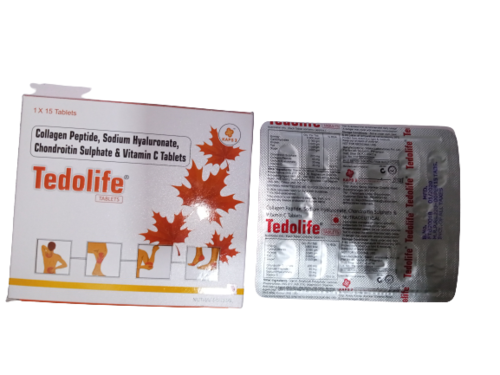Collagen Peptide+Sodium Hyaluronate+Chondroitin Sulphate+Vitamin C Tablets General Medicines