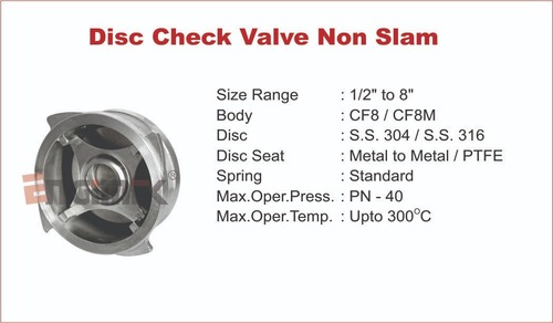 Manual Disc Check Valve