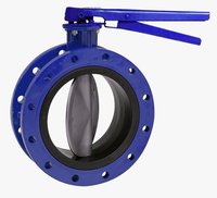 Manual Double Flange Butterfly Valve