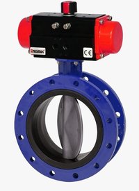 Pneumatic Double Flange Butterfly Valve