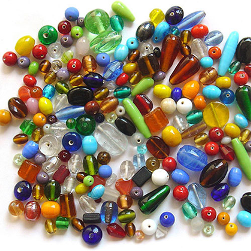 Plain Glass Beads Mix