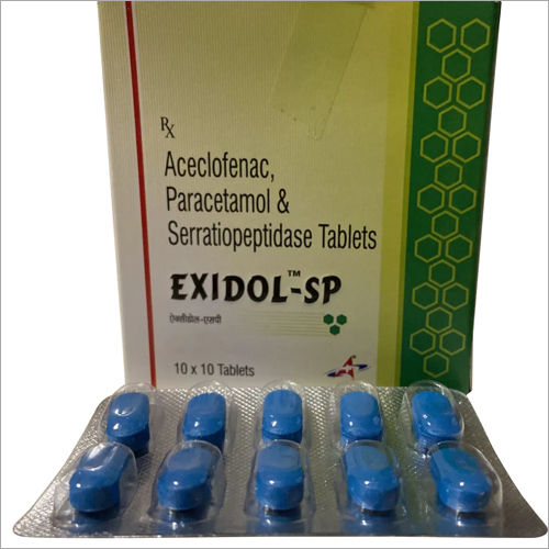 Aceclofenac Paracetamol and Serratiopeptidase Tablets