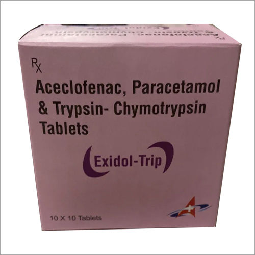 Aceclofenac Paracetamol and Trypsin Chymotrypsin Tablets