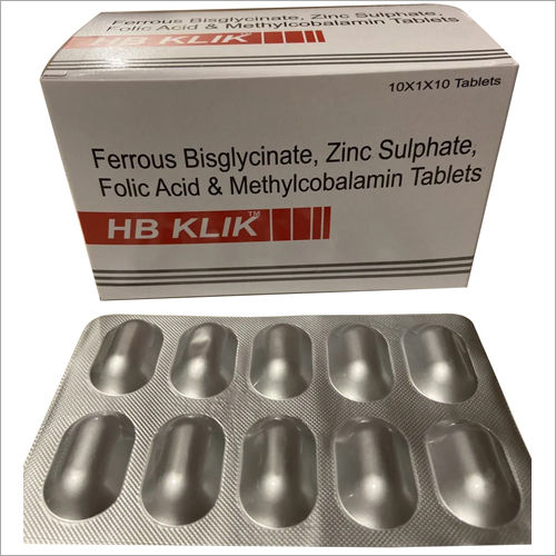 Ferrous Bisglycinate Zinc Sulphate Folic Acid and Methylcobalamin Tablets