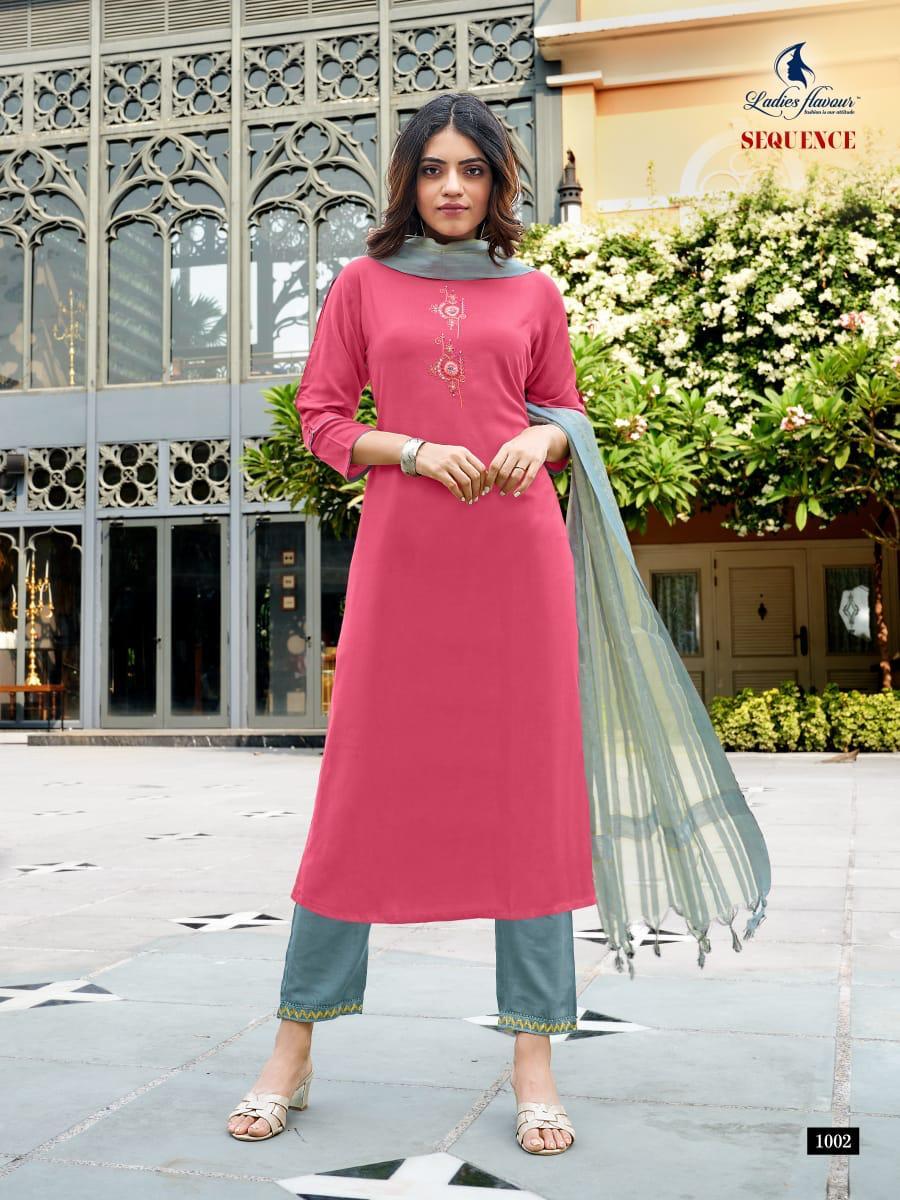 rayon embroidered kurti with Pure Banarasi duppta