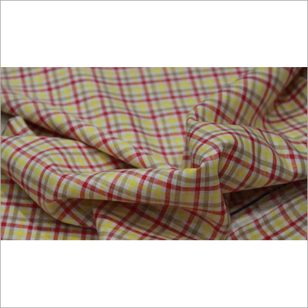 Check Linen Shirting Fabric By DHYANU LINEN HOUSE