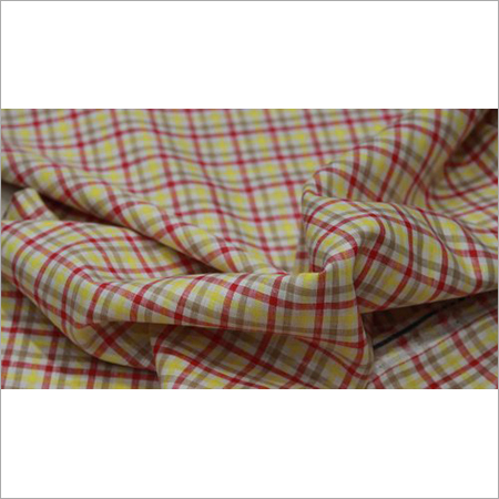 Check Linen Shirting Fabric