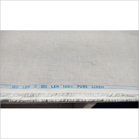 80 Lea White Linen Fabric