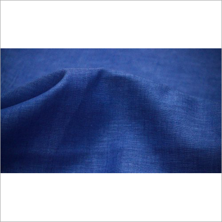 Blue Plain Linen Fabric