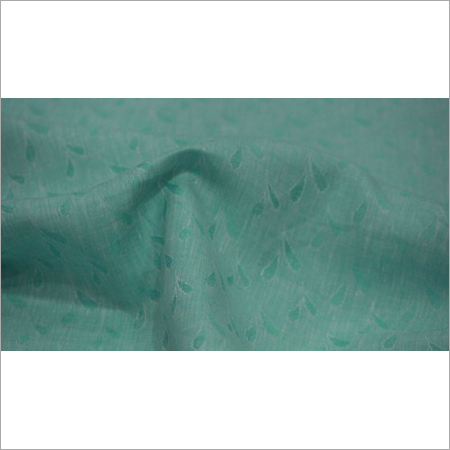 Light Green Jacquard Linen Fabric