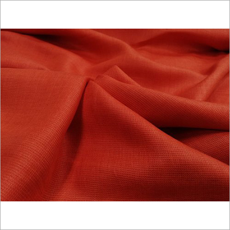Red Jute Linen Fabric