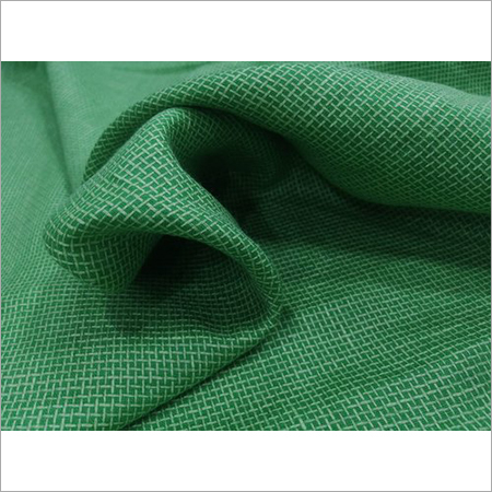 Green Jute Linen Fabric