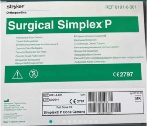 Stryker Simplex Bone Cement