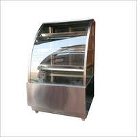 Hot Display Counter - Stainless Steel, 48" X 24" X 60" Dimensions, 3 Shelves, Thermostat Temperature Control, 110v Voltage, R134a Refrigerant, 100w Power Consumption