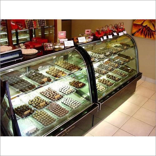 Glass Refrigerator Sweet Display Counter