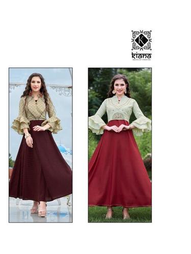 Dry Cleaning Crown Vol 2 Westurn Type Long Fancy Kurtis