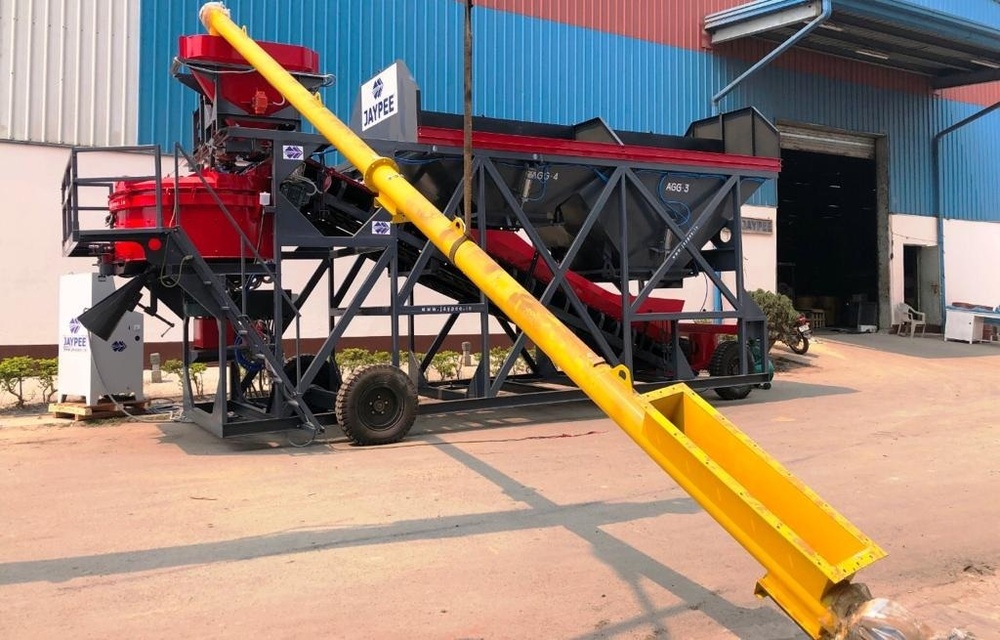 Jaypee Automatic Concrete Batching Plant Abp-20 (Pan Mixer) - Color: Customized