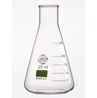 Erlenmeyer Flask Narrow Mouth 25 Ml Equipment Materials: Borosilicate 3.3