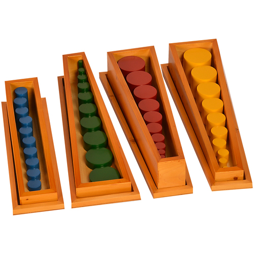 kidken Montessori Knobless Wooden Cylinder Card Toy Kidken Early Educational Teaching Aid Gift