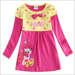 Girls Printed Top - Trendy Cotton Blend | Washable, For Kids, Stylish Design with Colorful Patterns