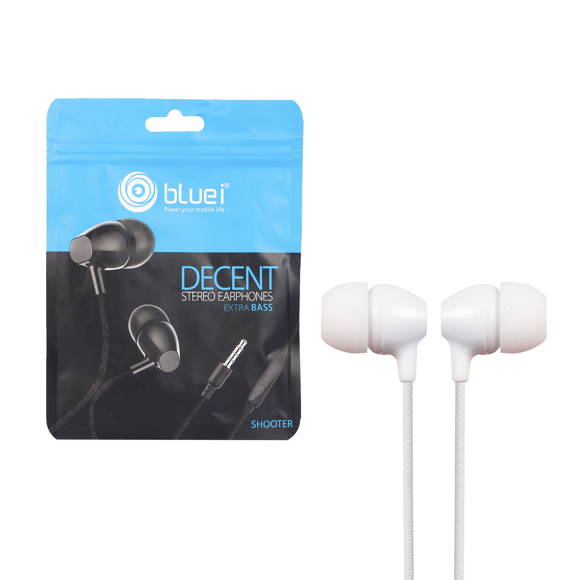 Bluei Shooter 3.5mm Jack Heavy Bass Superior Sound Stereo Earphone Manufacturer Wholesale Supplier Exporter Delhi