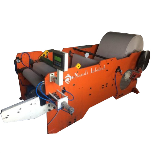 Semi Automatic Paper Rewinding Machine - Iron Material, 220 Volt PLC Control | Robust, Premium Quality Design for Efficient Rewinding of Paper Boards and Thermal Papers