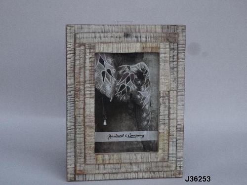 Photo Frame Horn With Carving