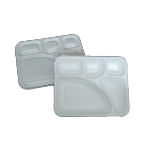 5 Compartment Sugarcane Bagasse Plate