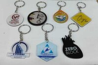 Acrylic Sandwich Keychain - Color: Yellow