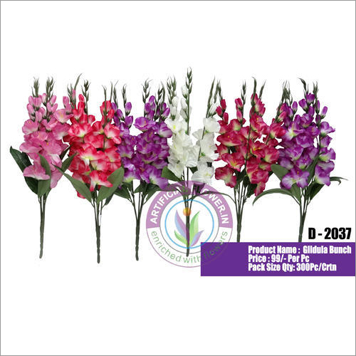 D2037 Artificial Gladula Flower Bunch