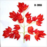 D2055 Red Mapple Artificial Leaves