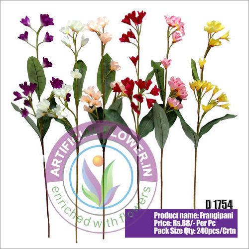 D1754 Artificial Frangipani Flower Stick