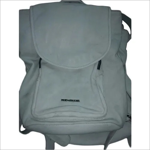 Crust Leather Plain Backpack Gender: Women