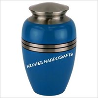 Blue Gloss Cremation Urn