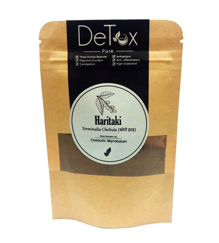 Pure Haritaki Powder 40gm - 40gm Herbal Powder | Suitable for All Ages, Ideal for Hair Care Formulations, Store in a Dry Place