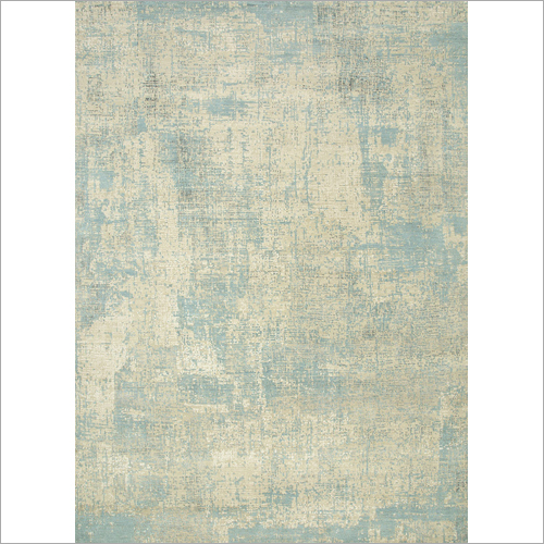 Hand Knotted Wool And Bamboo Silk Rug