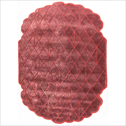 Hand Tufted Wool And Viscose Rug