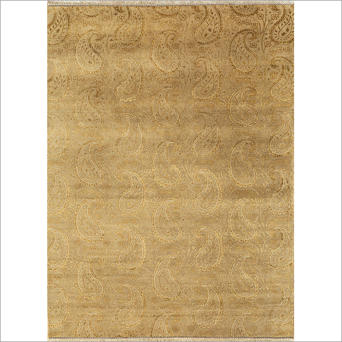Hand Knotted Floret Wool And Silk Rug