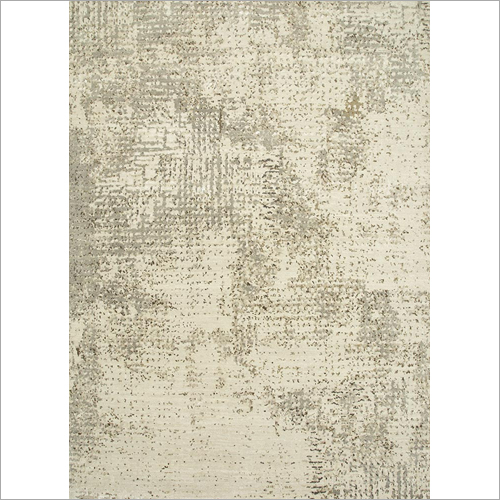 Hand Knotted Wool And Viscose Rug