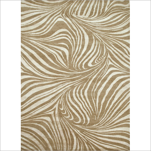 Hand Knotted Wool And Bamboo Silk Rug