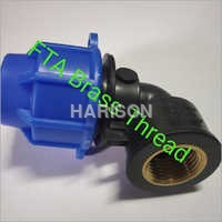 PP Compression Female Brass Thread Elbow