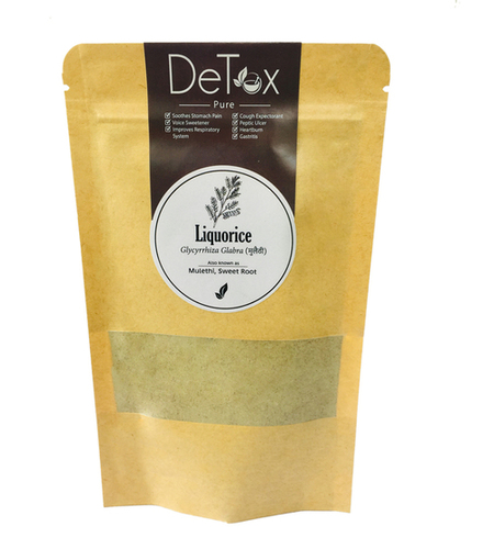 Pure Liquorice Powder 75gm - 75gm Herbal Powder | Antioxidant Properties, Suitable for All Ages, Store in a Dry Place